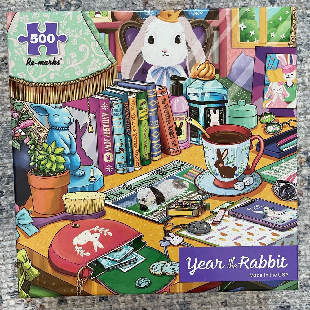 Re-marks Year of the Rabbit 500 Piece Jigsaw Puzzle